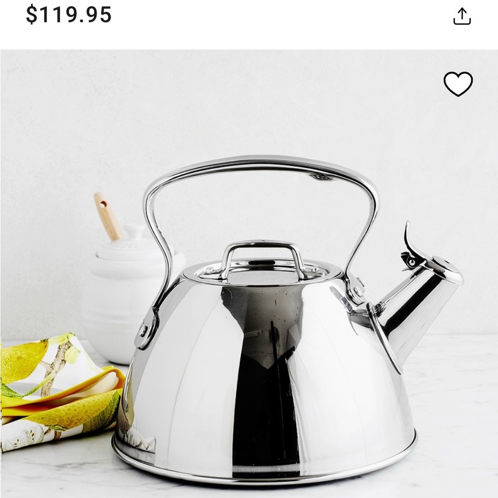 All-Clad Stainless Steel Whistling Tea Kettle